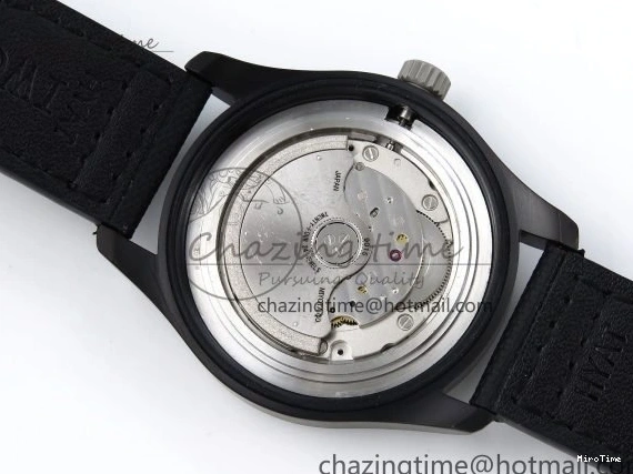 MIROTIME 0129 Pilot Black Ace BLSF 1:1 Best Edition White Lume Dial on Black Nylon Strap MIYOTA OnTrend 7021